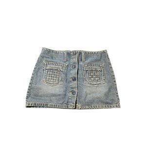 American Eagle Outfitters Blue A-Line Mini Skirt